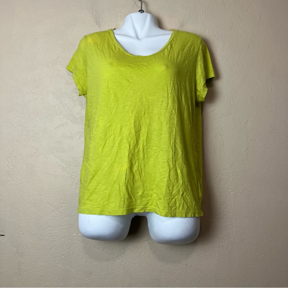 5/$30 New directions weekend women short sleeve‎ classic comfort green top large - Picture 10 of 16